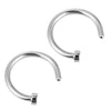 Fake Nose Ring Hoop Nose Septum Rings Stainless Steel Magnet Nose Punk Fake Piercing Body Jewelry Hip Hop Rock Ear clip Jewelry